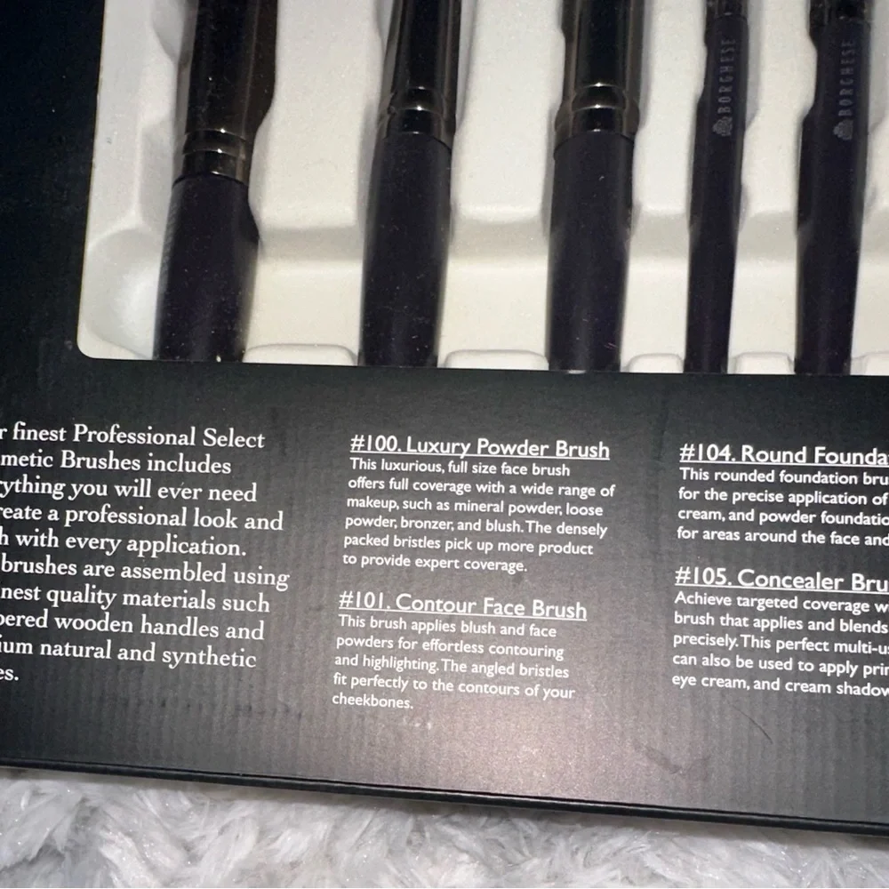 BORGHESE COSMETIC FACE AND EYE BRUSHES / BRAND NEW